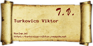 Turkovics Viktor névjegykártya